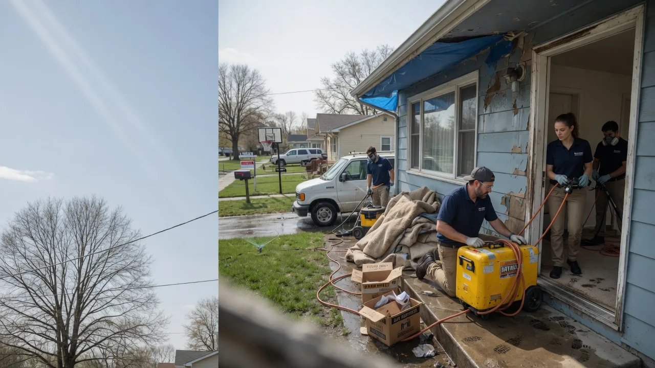 Basement Flood Cleanup in Rosamond, IL near me